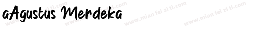 aAgustus Merdeka字体转换